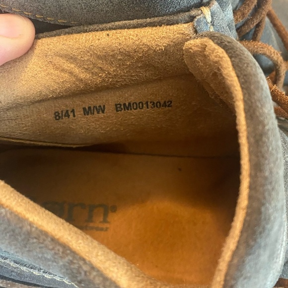 Born Men's Brock Moc Toe Chukka gray Distressed Size 8 ankle lace up boots - Picture 3 of 7